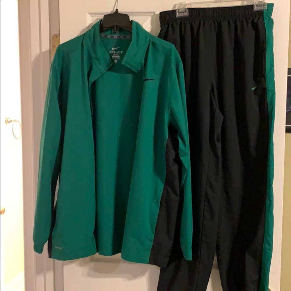 Nike Dri-Fit warm up jacket and pants XL